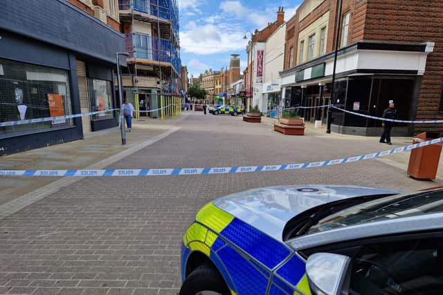 Police at the scene