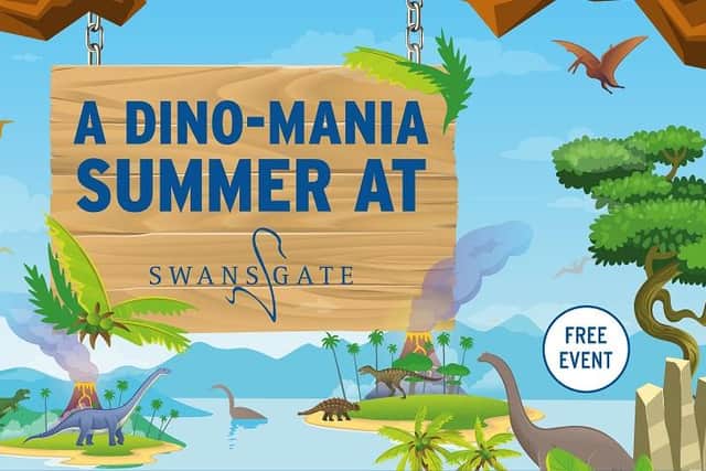 Free dinosaur fun is coming to the Swansgate Shopping Centre this summer