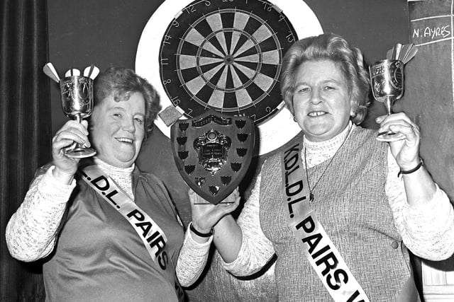 Kettering and District Darts League pairs winners 1979