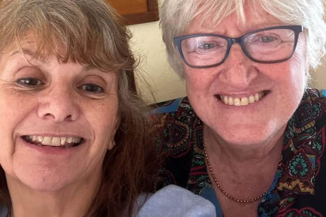 Jacqueline (left) decided to embark on a 22-mile swimming fundraiser in memory of her dear friend, and teacher, Jenny.