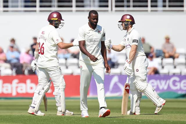 There were crucial runs from Ben Sanderson (left) and Lewis McManus (Picture: Peter Short)