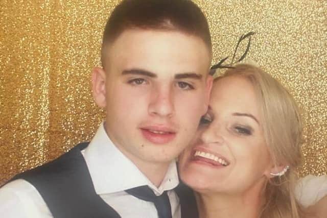 Louis-Ryan Menezes and his mother, Cheri Curran.