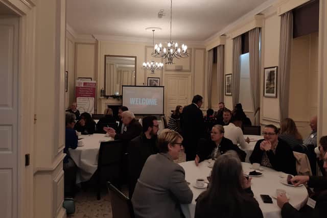 Attendees were given the opportunity to network before the awards were given