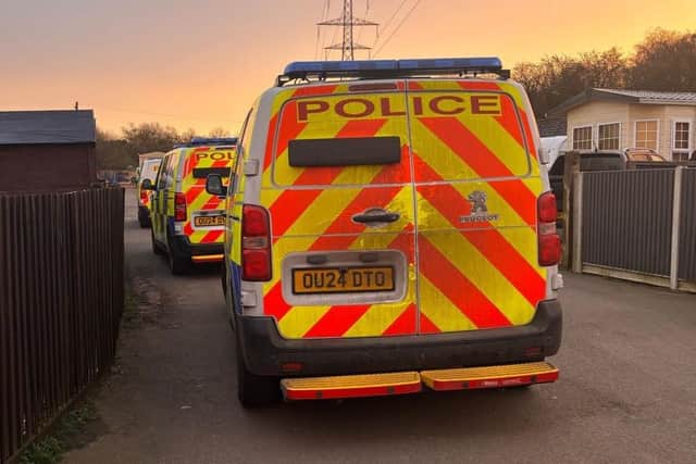 Arrests were made in Irchester/Cambridgeshire Police