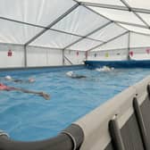 Children at Our Lady of Walsingham Catholic Primary in Corby have the chance to take part in lessons in a new pop-up pool installation. Image: National World