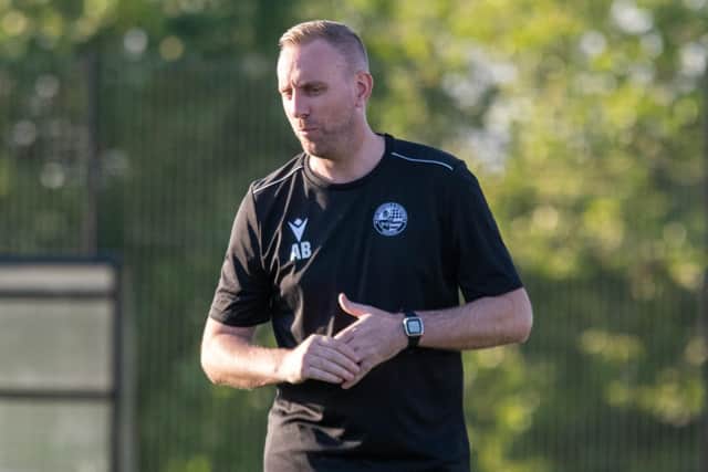 AFC Rushden & Diamonds manager Andy Burgess. Picture courtesy of Hawkins Images
