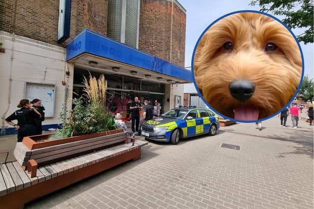 The scene in High Street, Kettering, on Friday, September 8.