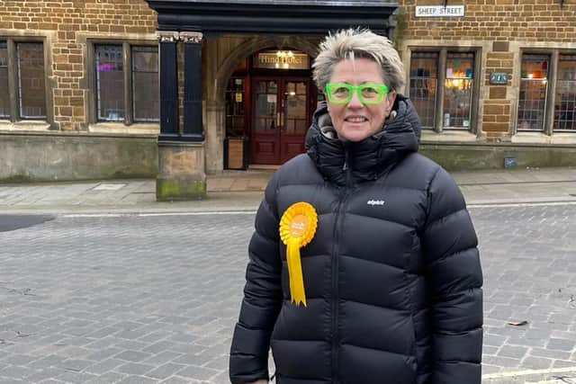Lib Dem candidate Ana Savage Gunn in Rushden.
Credit:West Northants Liberal Democrats & North Northants Liberal Democrats