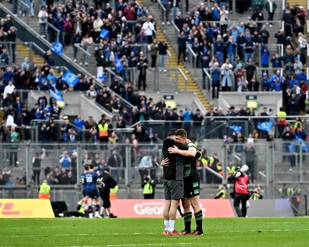 Fraser Dingwall was consoled after Saints lost to Leinster at Croke Park (photo by Charles McQuillan/Getty Images)