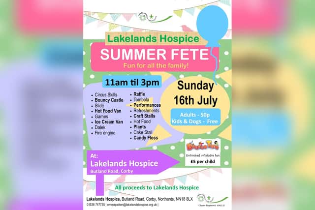 Lakelands Summer Fete will take place on Sunday, July 16