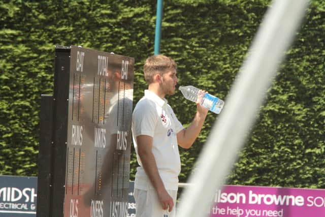 Geddington's Sam Smith cools down in last weekend's sweltering conditions