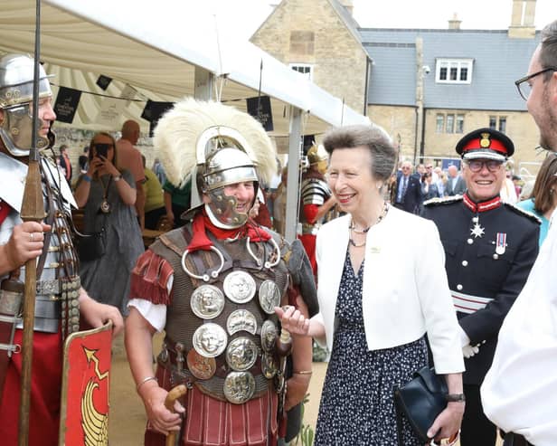 Roman encounter - Princess Anne, The Princess Royal officially opened Chester House Estate
