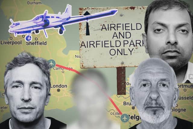 Four men were involved in a people-smuggling plot at Deenethorpe Airfield last year