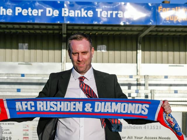 Andy Burgess is gearing up for a first full season in charge of AFC Rushden & Diamonds