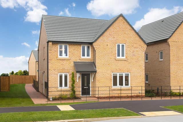 BN - A typical street scene at a Barratt Homes development