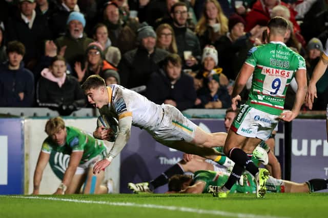 Tommy Freeman had a try harshly disallowed when Saints lost at Tigers last November (photo by David Rogers/Getty Images)