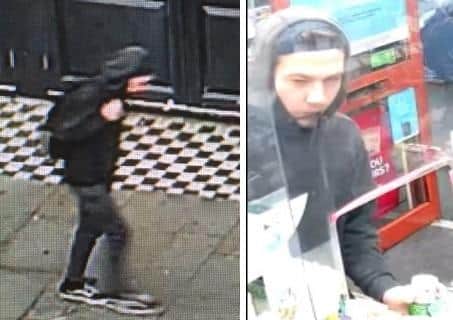CCTV images of the victim who has not yet been named. Picture: Northamptonshire Police