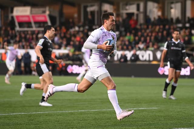 Alex Mitchell scored for Saints against Newcastle Falcons