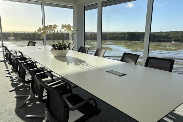 A boardroom looks over Cowthick Plantation, where 6km of walking and nature trails will be based. Image: National World