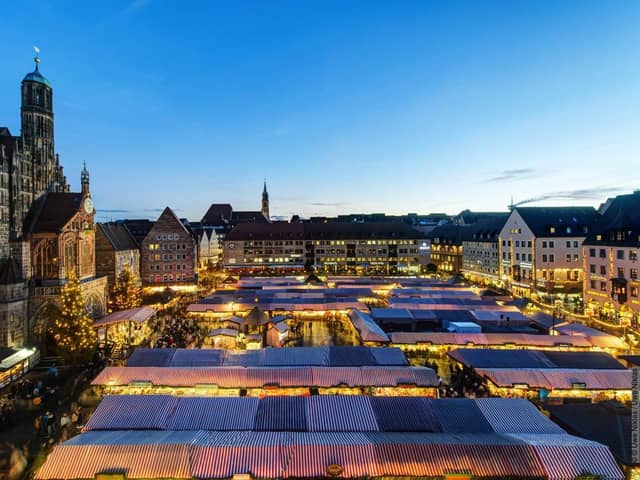 Christkindlesmarkt in Nuremberg, one of Bavaria's major Christmas markets
