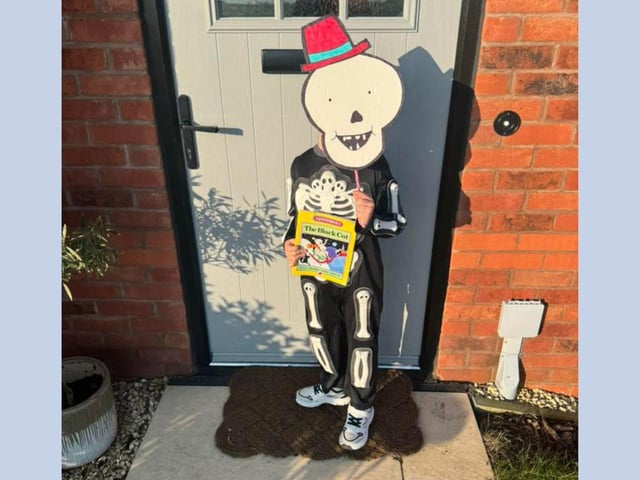 Finley, Aged 5, as Funnybones