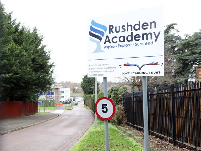 The fix to the main building at Rushden Academy 'will take some time' according to the school's principal