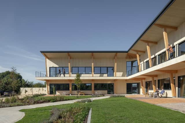 Unusual Rigging’s award-winning Northamptonshire headquarters — a pioneering circular-design building that has redefined sustainable workplace architecture.