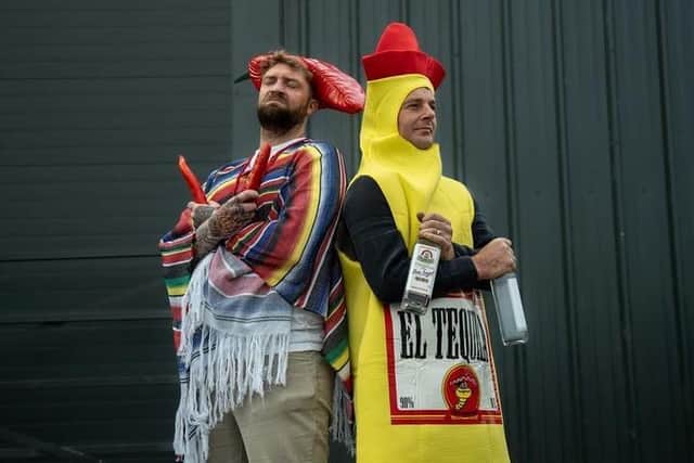 James Peck and Jimmy Emmett are bringing the party vibes this weekend (image: @jakescawthorne)