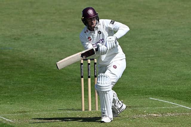 George Bartlett is 60 not out overnight for Northants