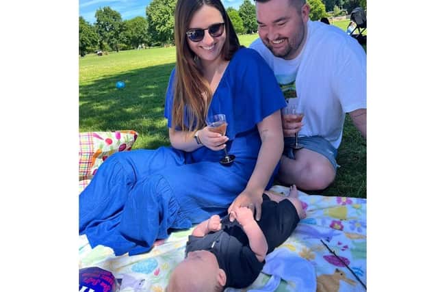 PC 1502 Jack Watts, who tragically passed away in May, leaving behind his wife Charlotte and baby son, Hudson /Watts family