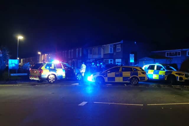 The scene of the incident in Southampton Road on Saturday October 15.
