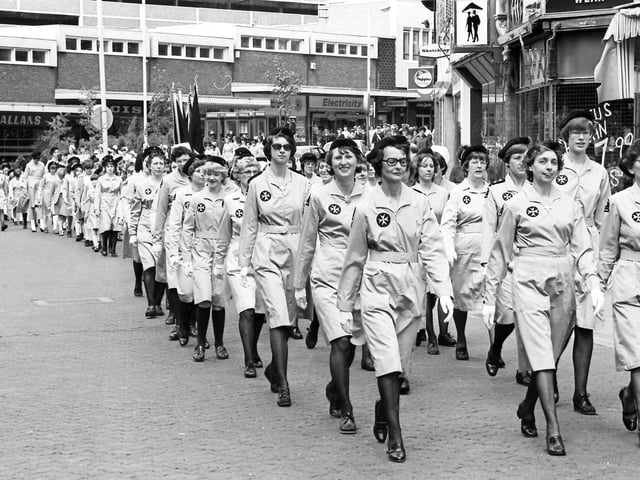 St John Ambulance parade 1981 in Kettering
