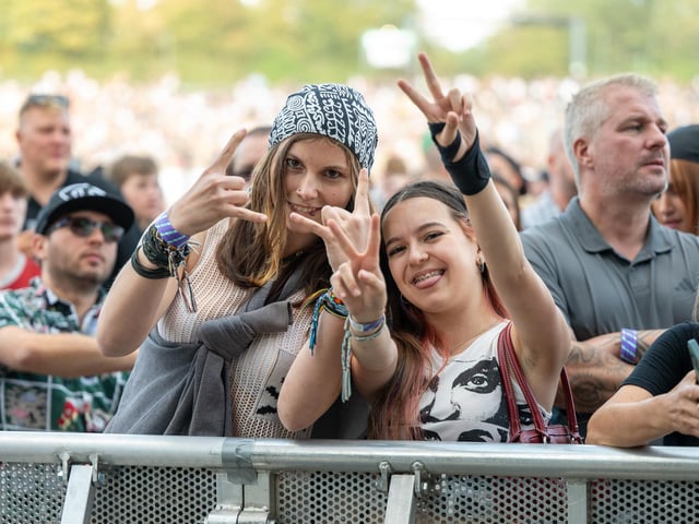 Fans watching acts perform on stage at the Warrior’s Dance festival at The National Bowl in Milton Keynes on Saturday, August 22, 2026. Photo by David Jackson.