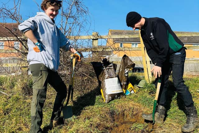 Tree planting in action in Northants