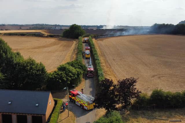 The narrow lane between Kettering and Great Cransley was closed for several hours