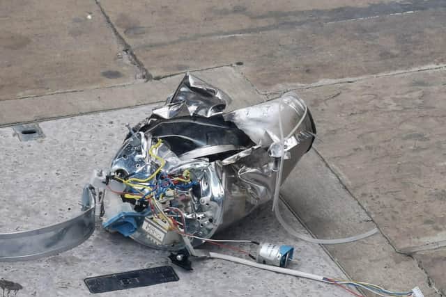 Police say the object was an "electrical cooking device".