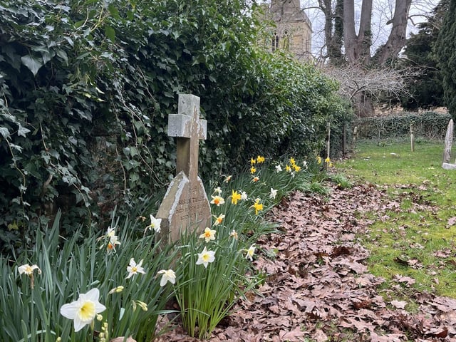 St Mary's churchyard, Burton Latimer. Sent in by Jeanette Hancock