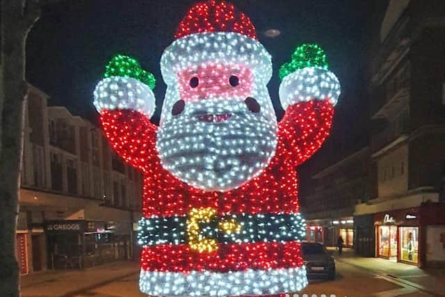 It's Christmas in Corby and Happy Santa is back! Image: Willow Place and Corby Town Centre Shopping