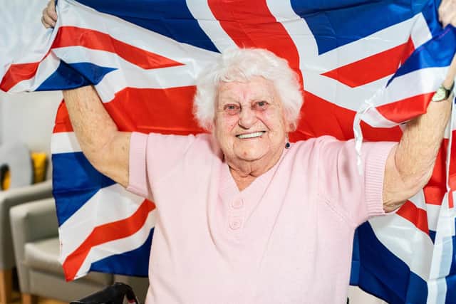 Resident Jean Segar, 91, will be cheering on The UK's Mae Muller