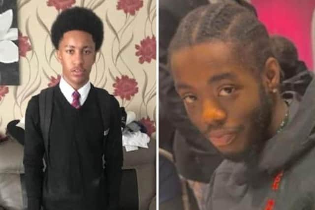 Fred Shand and Kwabena Osei-Poku, who sadly lost their lives to knife crime just 32 days apart.