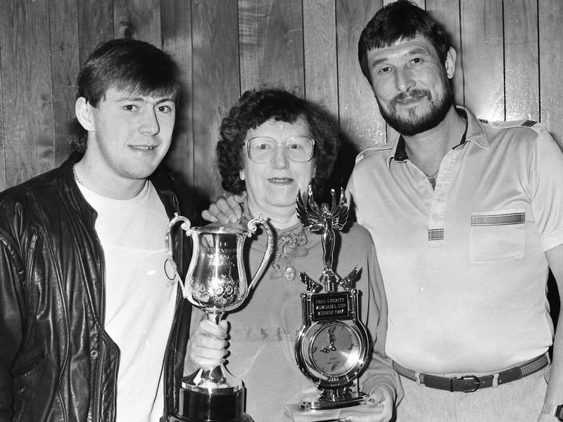 1987 Kettering and District skittles league presentation