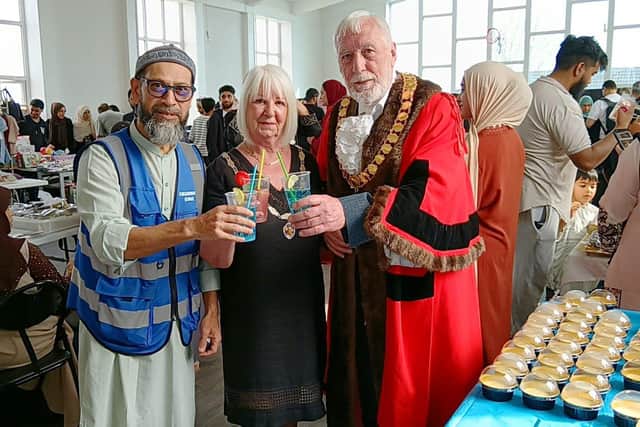 Enjoying the Mocktails at the Eid Fête