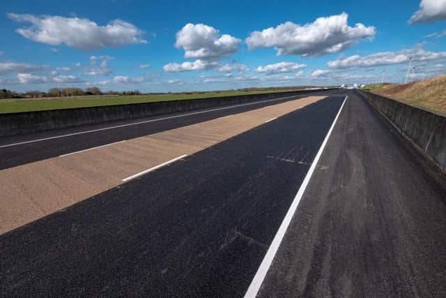 Three different types of road surface have been installed at Santa Pod Raceway as part of the trial.