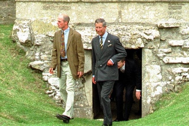 Prince Charles toured the Lyveden New Bield site