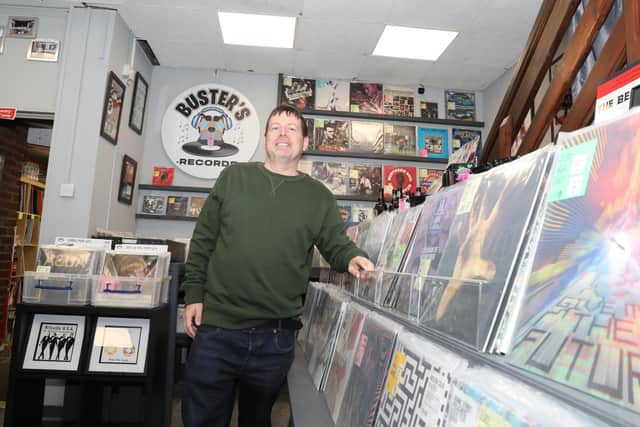 Phil Griffin inside Buster's Records in Lower Street Kettering/National World