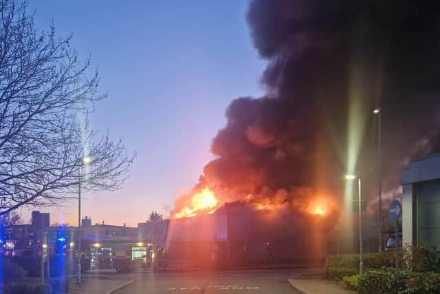 Fire in Princewood Road, Corby