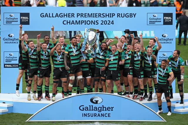 Saints won the Gallagher Premiership title last season (photo by Steve Bardens/Getty Images)