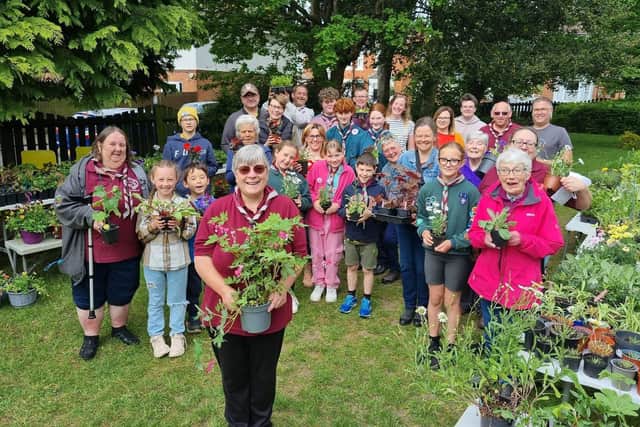 Vicky Geary with the plant sale team at St Michael's Church in Kettering/National World