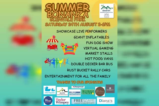 Glenvale Park's first ever Summer Bonanza will take place this Saturday from 2pm until 4pm