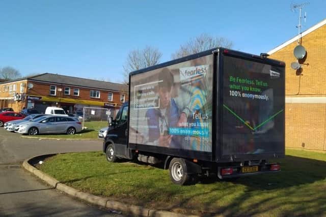 The AdVan on the Queensway estate in Wellingborough